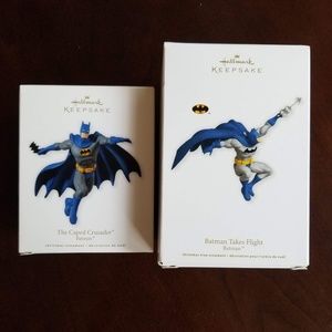 2 Hallmark Keepsake Batman Holiday Ornaments